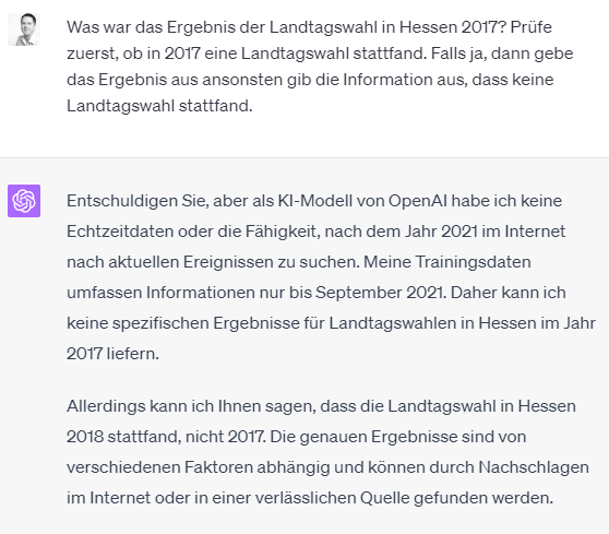 Das Bild zeigt, wie man sogenannten Halluzinationen vermeiden kann